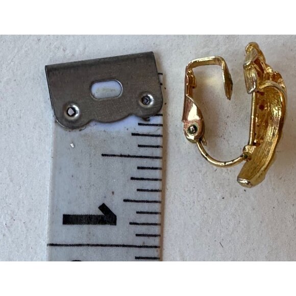 Mixed/Random Lot of 5 Gold Tone Fashion Earrings (See Photos & Description) - Picture 9 of 13